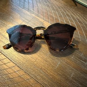 Krewe tortoise Collins nylon sunglasses.